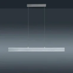 Suspension Paul-Neuhaus Q-ADRIANA LED Aluminium, 2 lumières, Télécommandes