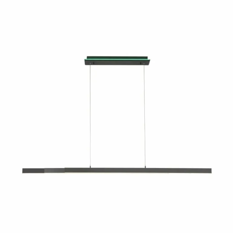 Suspension Paul-Neuhaus Q-ARIAN LED Anthracite, 4 lumières, Télécommandes