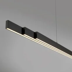 Suspension Paul-Neuhaus Q-ARIAN LED Anthracite, 4 lumières, Télécommandes