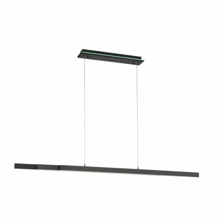 Suspension Paul-Neuhaus Q-ARIAN LED Anthracite, 4 lumières, Télécommandes