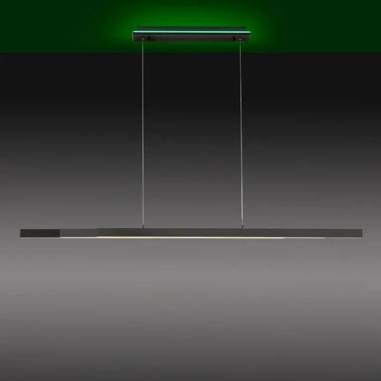 Suspension Paul-Neuhaus Q-ARIAN LED Anthracite, 4 lumières, Télécommandes