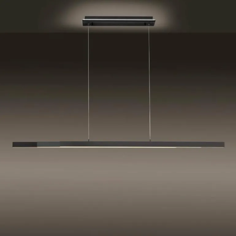 Suspension Paul-Neuhaus Q-ARIAN LED Anthracite, 4 lumières, Télécommandes