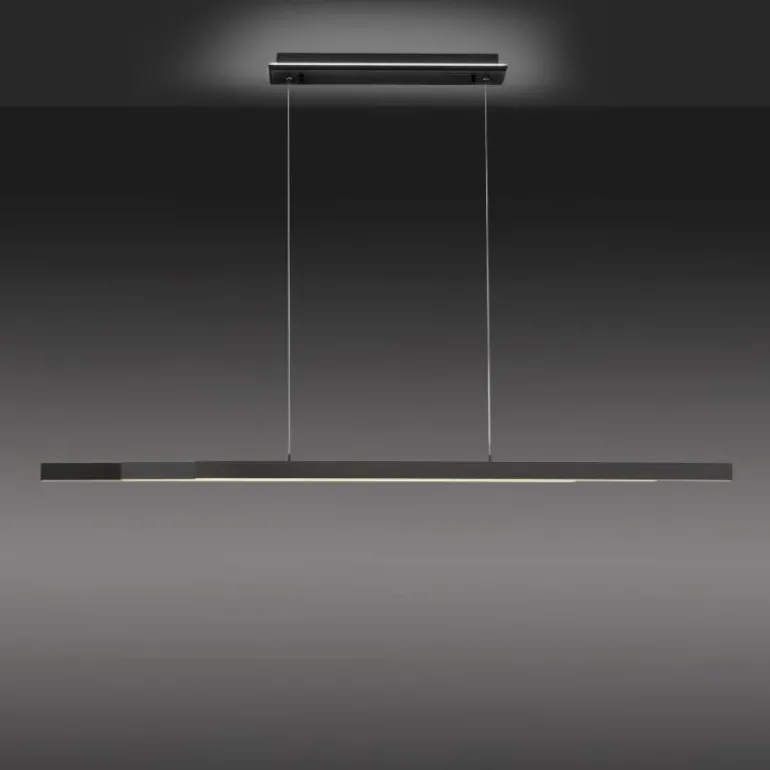 Suspension Paul-Neuhaus Q-ARIAN LED Anthracite, 4 lumières, Télécommandes