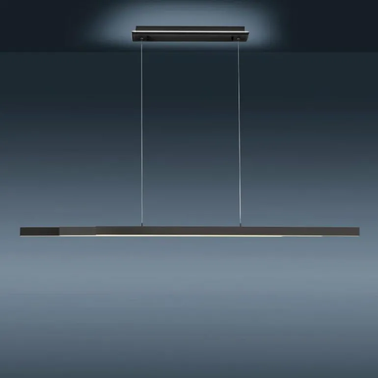 Suspension Paul-Neuhaus Q-ARIAN LED Anthracite, 4 lumières, Télécommandes