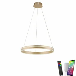 Suspension Paul-Neuhaus Q-VITO LED Laiton, Télécommandes