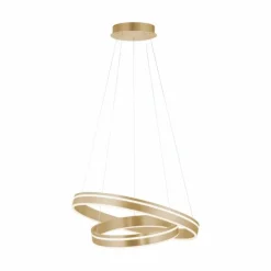 Suspension Paul-Neuhaus Q-VITO LED Laiton, 2 lumières, Télécommandes