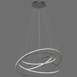 Suspension Paul-Neuhaus TESSARA LED Anthracite, 1 lumière, Télécommandes