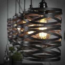 Suspension PAULUSPOLDER Noir, 5 lumières