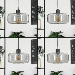 Suspension Pedreles Noir, 1 lumière