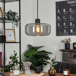 Suspension Pedreles Noir, 1 lumière