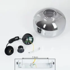 Suspension Peonniemi Noir, 1 lumière