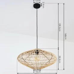 Suspension Peretola Noir, 1 lumière