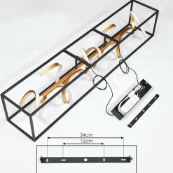 Suspension Pericos LED Noir, 4 lumières