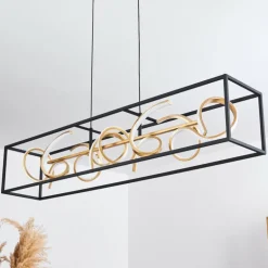 Suspension Pericos LED Noir, 4 lumières