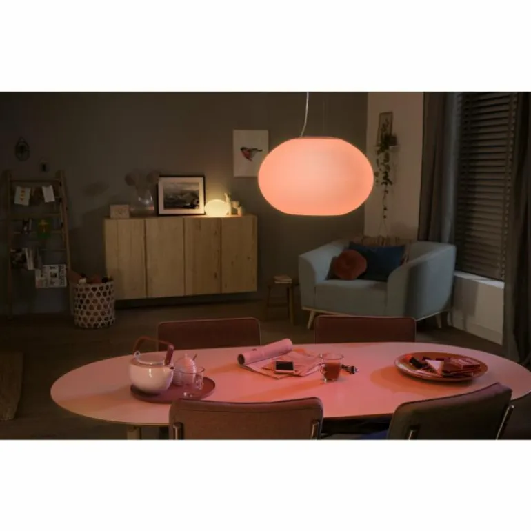 Suspension Philips Hue Ambiance White & Color Flourish LED Blanc, 1 lumière, Changeur de couleurs