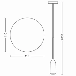 Suspension Philips Hue Devote LED Blanc, 1 lumière
