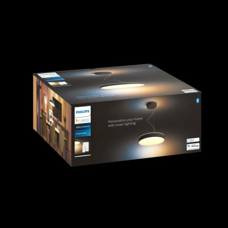 Suspension Philips Hue Enrave LED Noir, 1 lumière, Télécommandes