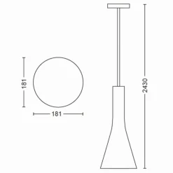 Suspension Philips Hue Explore LED Blanc, 1 lumière, Télécommandes