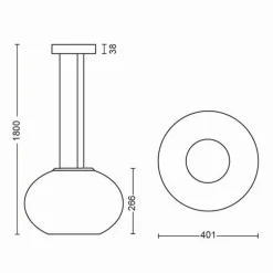 Suspension Philips Hue Flourish LED Blanc, 1 lumière, Changeur de couleurs