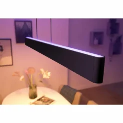 Suspension Philips Hue White & Color Ambiance Ensis LED Noir, 2 lumières, Changeur de couleurs