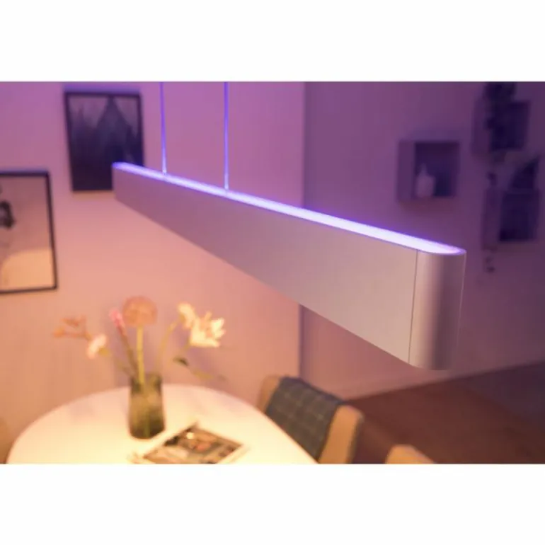 Suspension Philips Hue White & Colour Ambiance Ensis LED Blanc, 2 lumières, Changeur de couleurs
