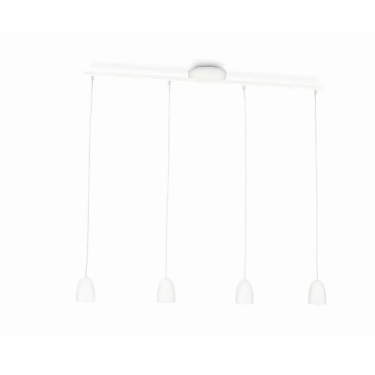 Suspension Philips myLiving WOLGA LED Blanc, 4 lumières