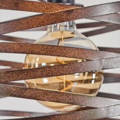 Suspension Pierrefonds Écru, Noir, 1 lumière