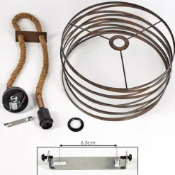 Suspension Pierrefonds Écru, Noir, 1 lumière