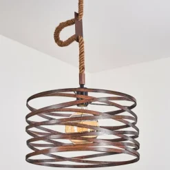 Suspension Pierrefonds Écru, Noir, 1 lumière