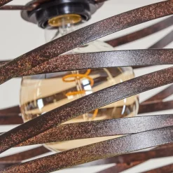 Suspension Pierrefonds Écru, Noir, 3 lumières