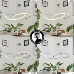 Suspension Pitasch LED Blanc, 1 lumière