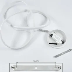 Suspension Pitasch LED Blanc, 1 lumière