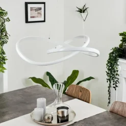 Suspension Pitasch LED Blanc, 1 lumière