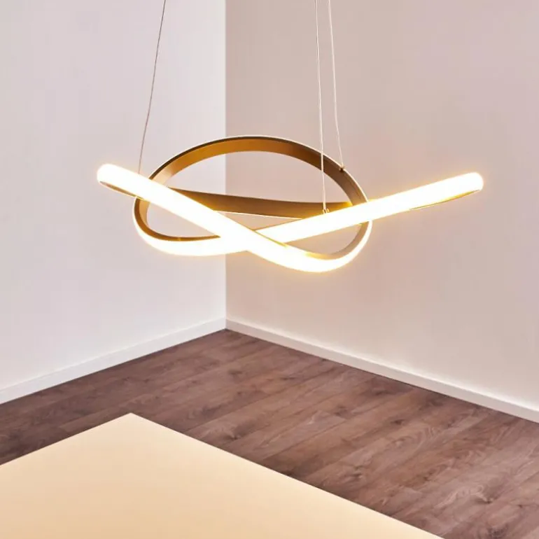 Suspension Pitasch LED Nickel mat, 1 lumière