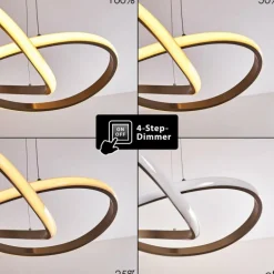 Suspension Pitasch LED Nickel mat, 1 lumière