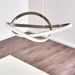 Suspension Pitasch LED Nickel mat, 1 lumière