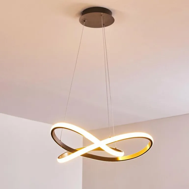 Suspension Pitasch LED Nickel mat, 1 lumière