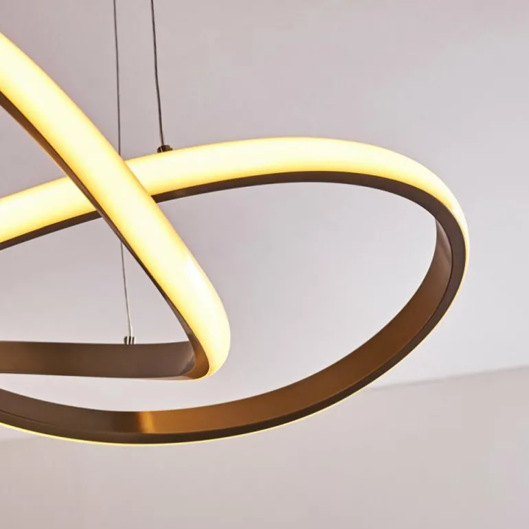 Suspension Pitasch LED Nickel mat, 1 lumière