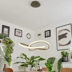 Suspension Pitasch LED Nickel mat, 1 lumière