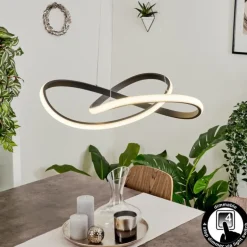 Suspension Pitasch LED Noir, 1 lumière