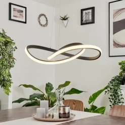 Suspension Pitasch LED Noir, 1 lumière