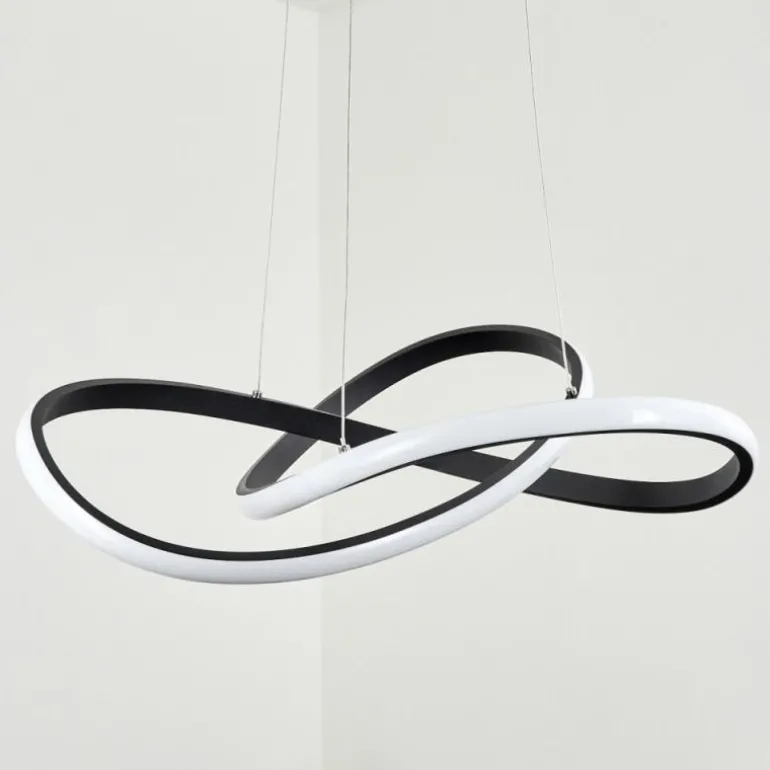 Suspension Pitasch LED Noir, 1 lumière