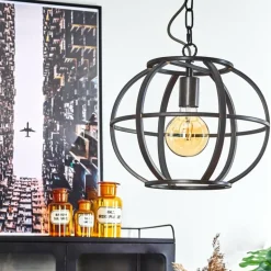 Suspension Plan Laiton, 1 lumière