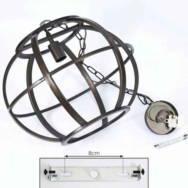 Suspension Plan Laiton, 1 lumière