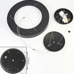 Suspension Playas LED Noir, 1 lumière