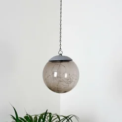 Suspension Pollenca LED Fumée, Noir, 20 lumières
