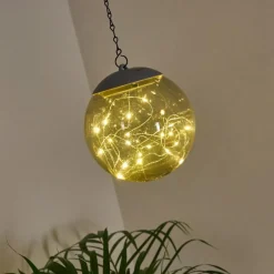 Suspension Pollenca LED Fumée, Noir, 20 lumières