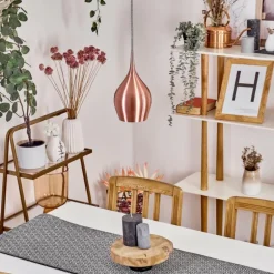 Suspension Polvero Cuivre, 1 lumière