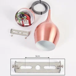 Suspension Polvero Cuivre, 1 lumière