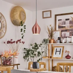 Suspension Polvero Cuivre, 1 lumière